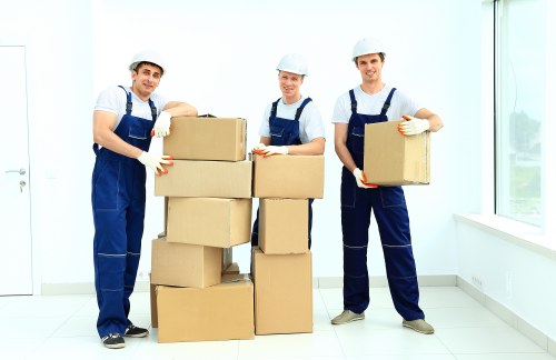 Paddington move preparation with boxes and furniture