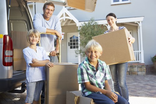 Packing and preparation for a house move in Paddington
