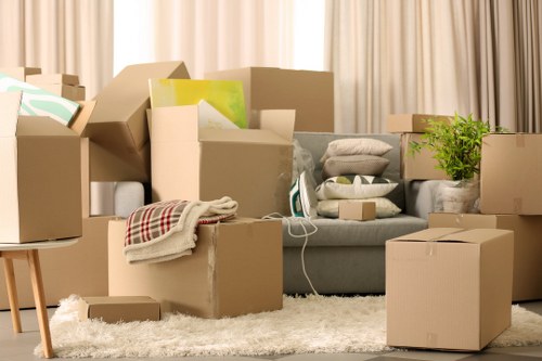 Packing and loading a removal van in Paddington