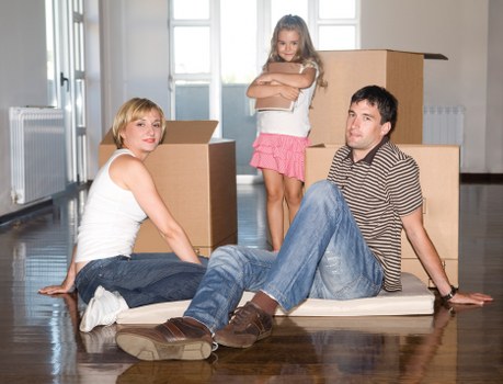 Local packing team working in a Paddington apartment building